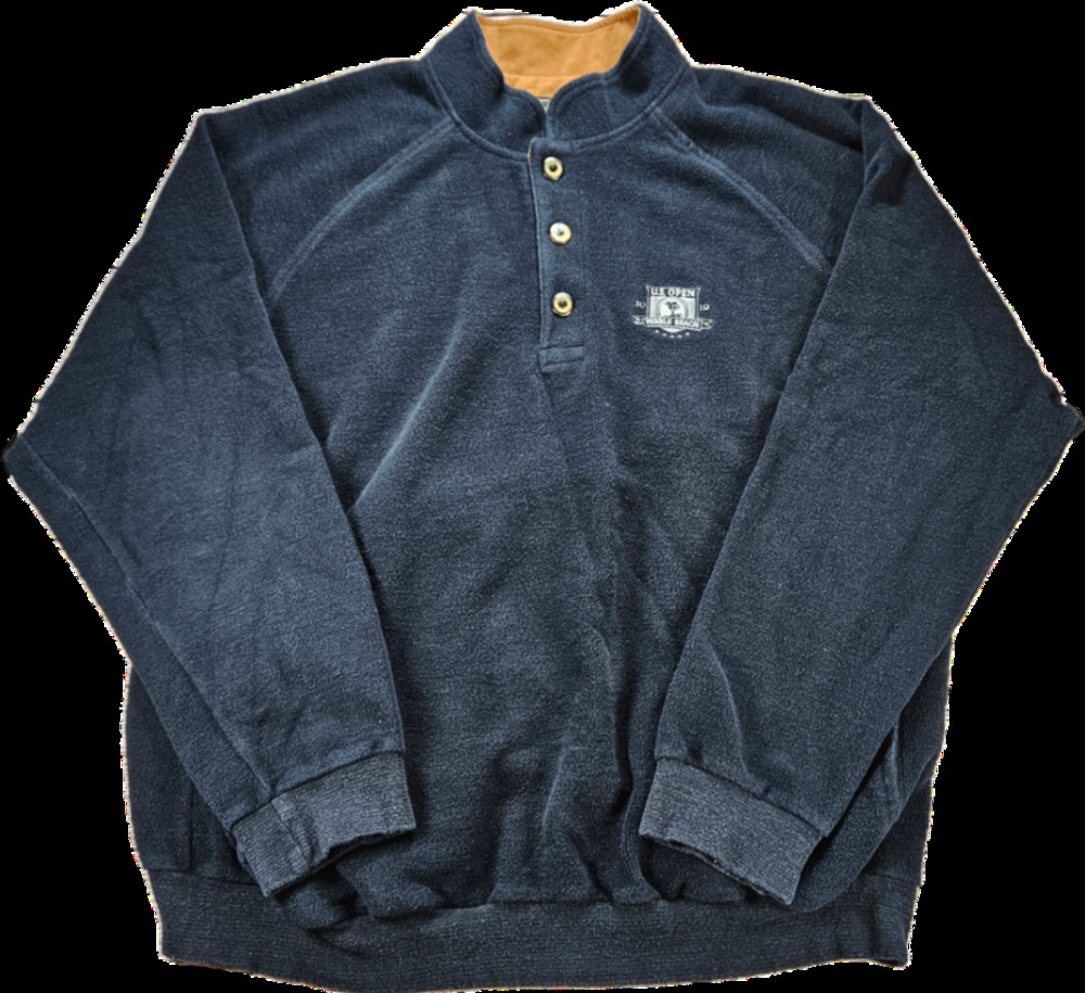 Straight Down Clothing Sweatshirt Men's XL Faded Black U.S. Open Pebble Beach